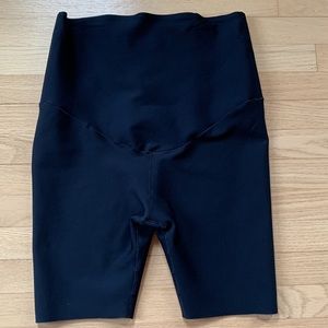 Glowe Maternity Shorts 8” Inseam Black Made In Portugal